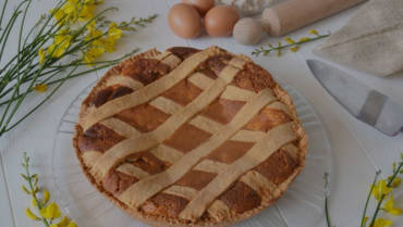 Pastiera with short crust pastry
