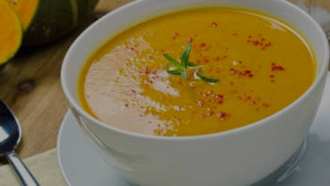 Pumpkin Soup with Extra Virgin Chili Pepper Oil